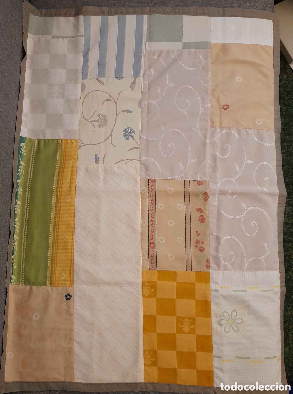 Nuevo: Obra Textil Patchwork - Carmen Andr&eacute;s Melero (Canet de Mar) - 82x118 cm