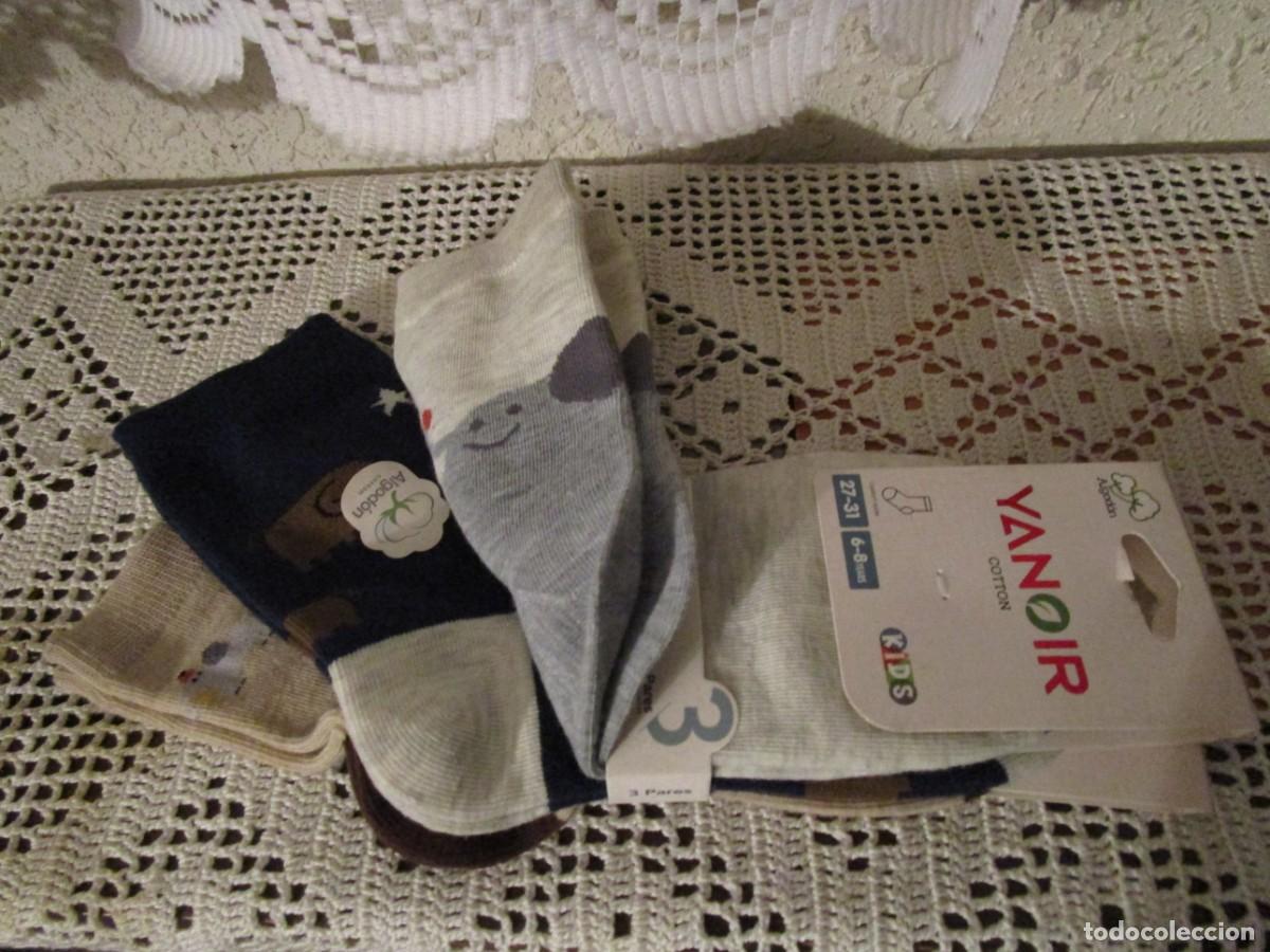 Novo: TRES PARES DE CALCETINES PARA NI&Ntilde;O NI&Ntilde;A, TALLA 27-31, NUEVOS A ESTRENAR