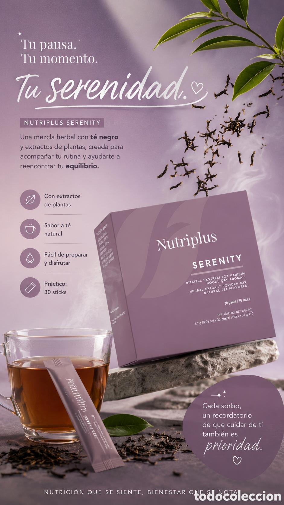 Nuevo: Serenity Negro T&eacute; infusi&oacute;n