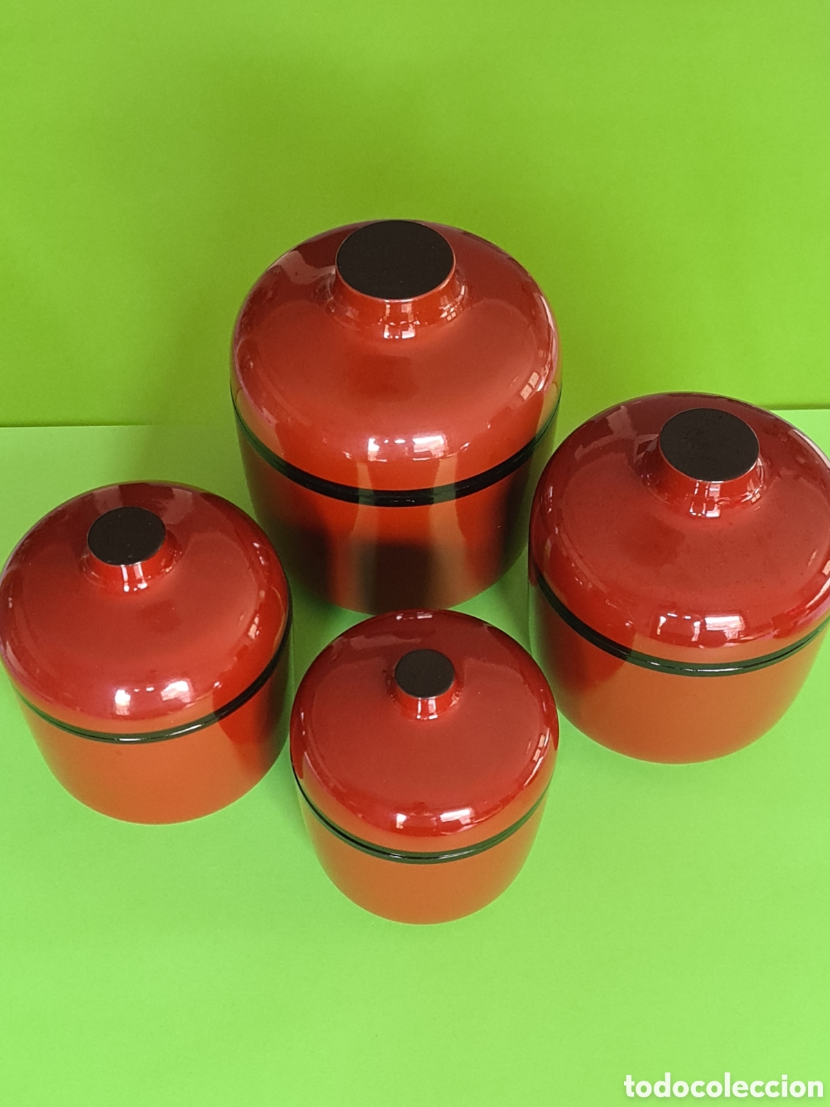 New: Lote 4 Recipientes Lacados Japoneses