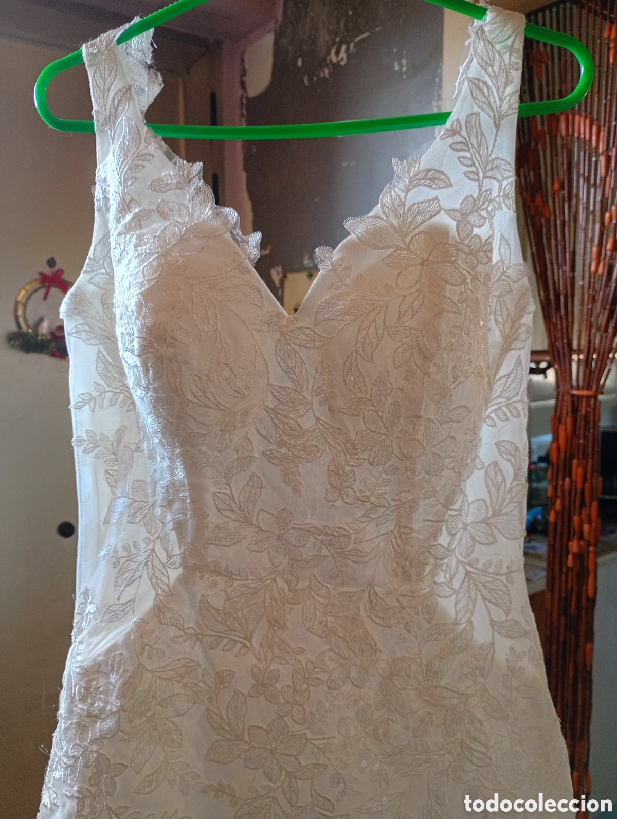 Nuevo: Traje de novia de encaje blanco