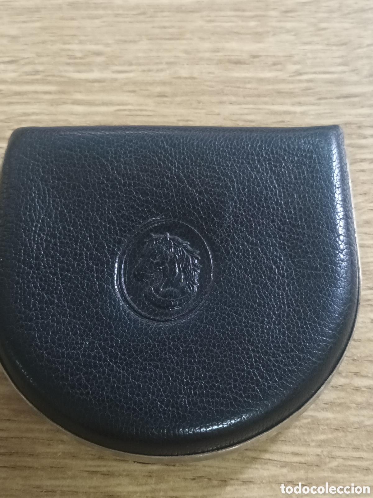 Nuevo: MONEDERO HECHO EN PIEL NEGRA ESTILO TACON FABRICADO EN ESPA&Ntilde;A