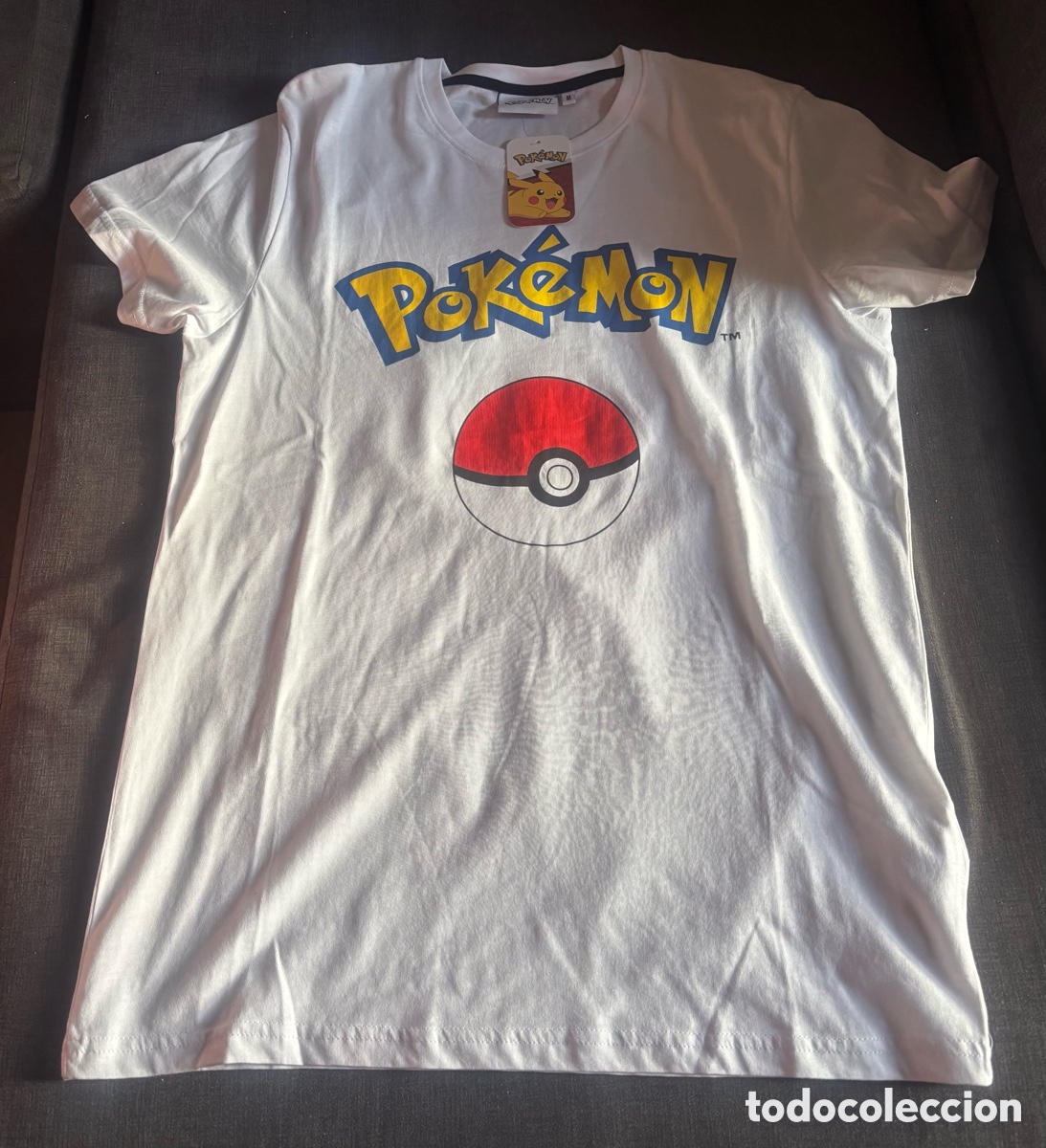 Nuevo: Camiseta Pok&eacute;mon Original Con Etiquetas - Talla M - Blanca Logo Pok&eacute;ball Nueva