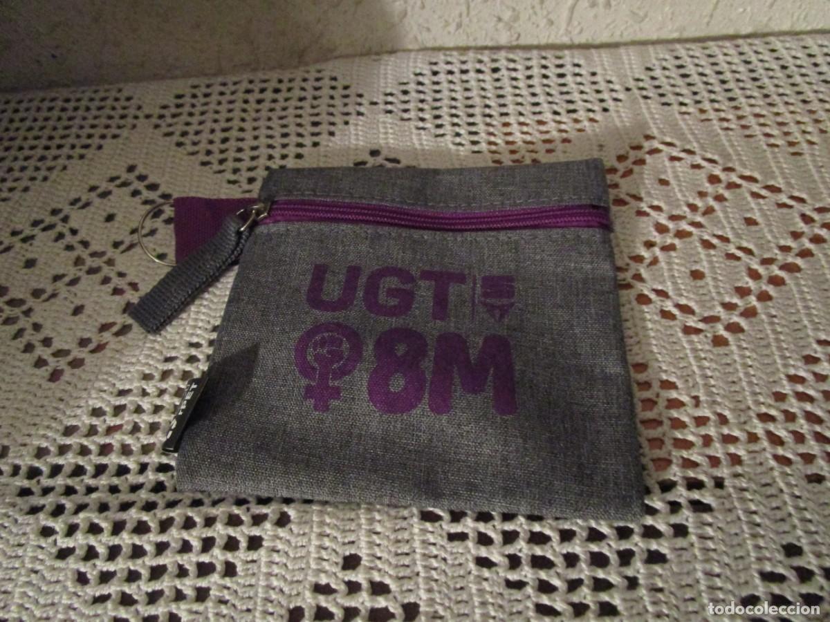 Nuevo: MONEDERO O PORTAMONEDAS UGT 8M, DE TELA CON CREMALLERA