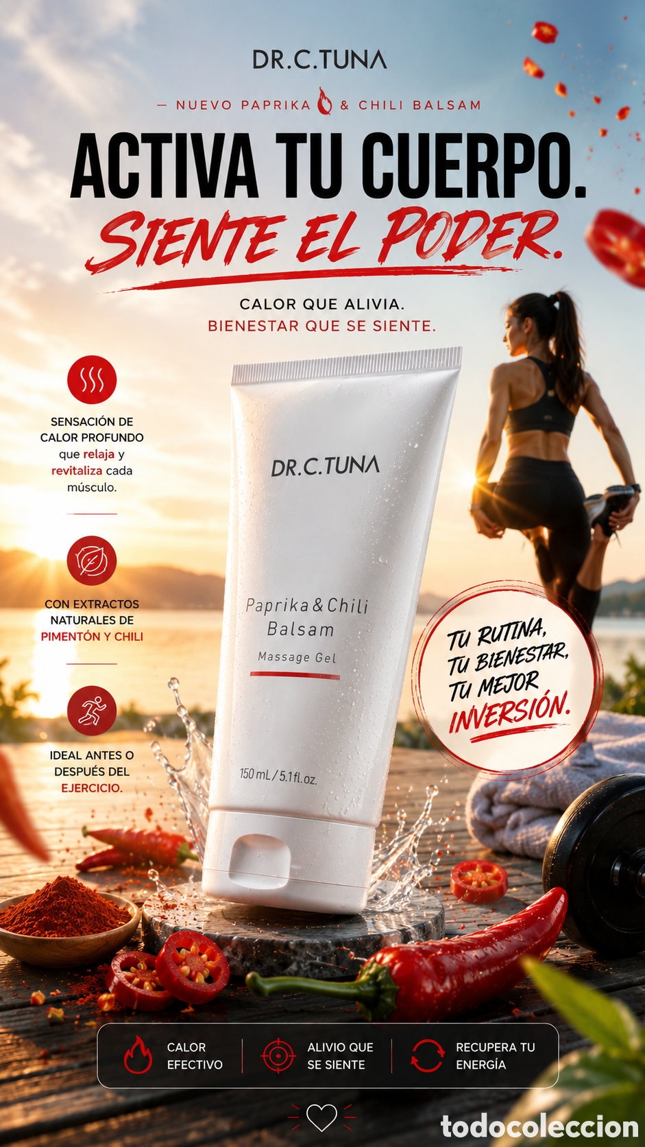 Nuevo: Gel de masaje b&aacute;lsamo de piment&oacute;n y Chile