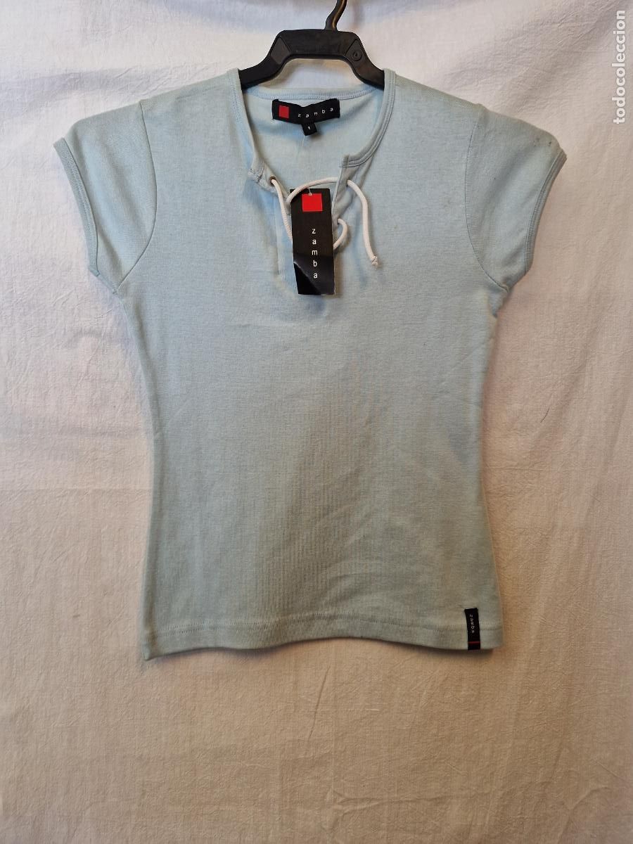 Nuevo: BONITA BLUSA PARA MUJER. COLOR AZUL. TALLA S