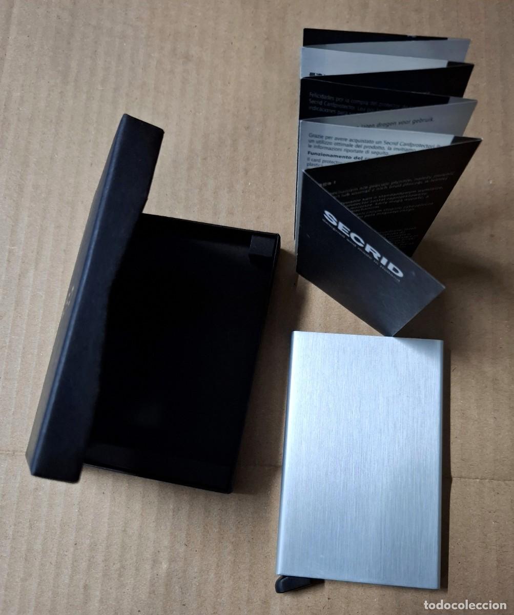 Nuevo: TARJETERO CARDPROTECTOR DE ALUMINIO. MARCA SECRID. UNISEX