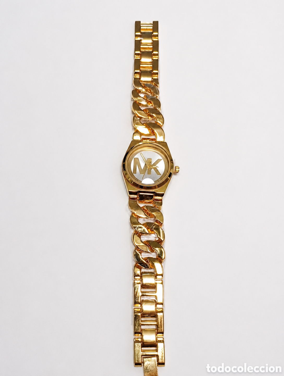 Nuevo: Reloj mujer dorado eslab&oacute;n