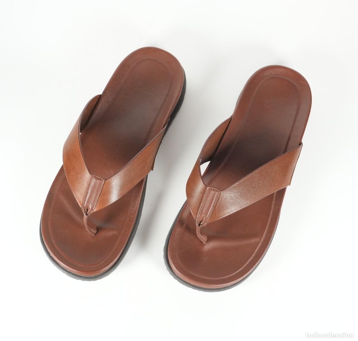 Nuevo: CHANCLAS UGG DE HOMBRE - PIEL CUERO - CAPITOLA