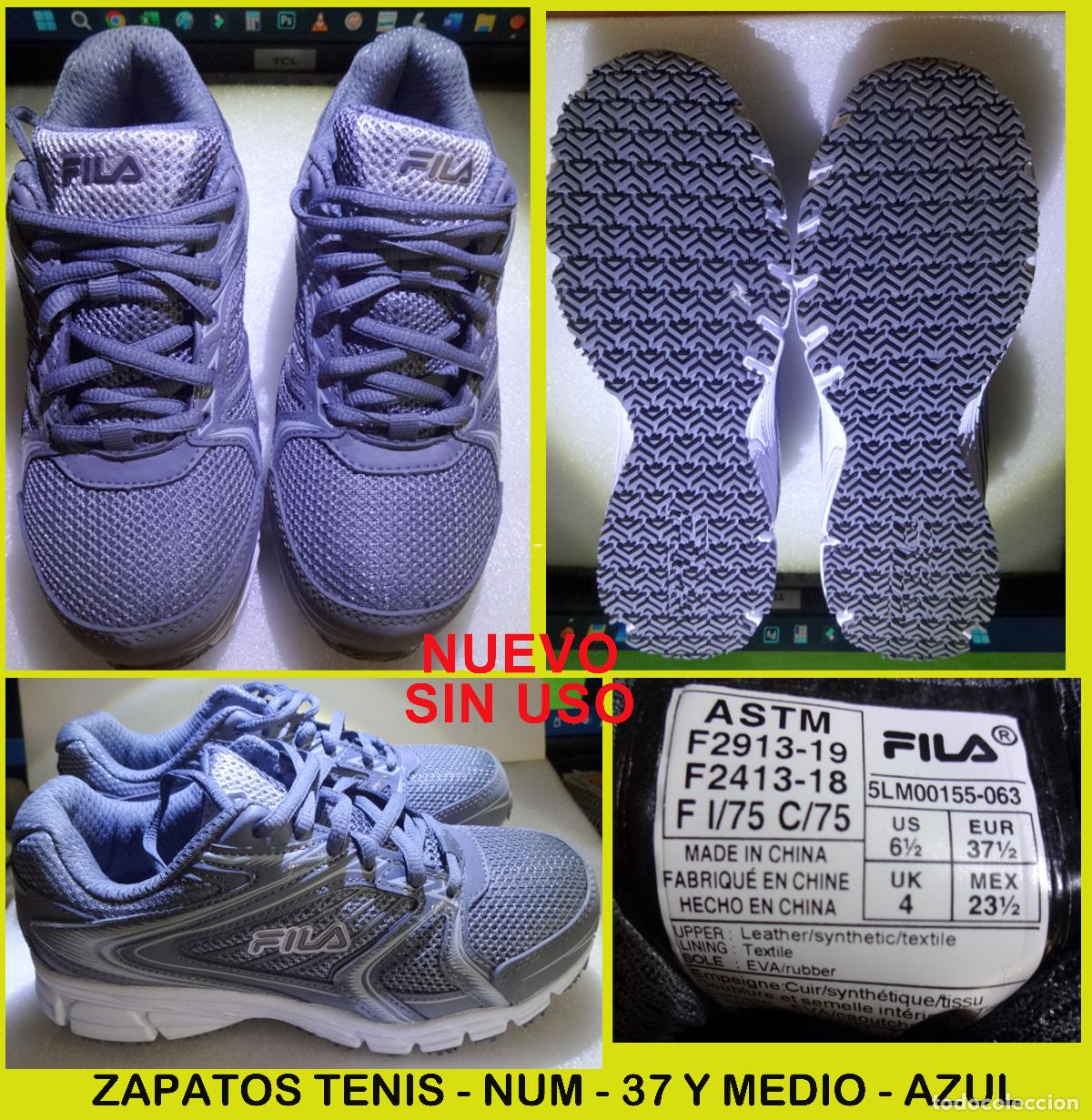 Nuevo: ZAPATOS TENIS - NUM, 37 Y MEDIO NUEVO SIN USO, PUNTA DURA - FILA