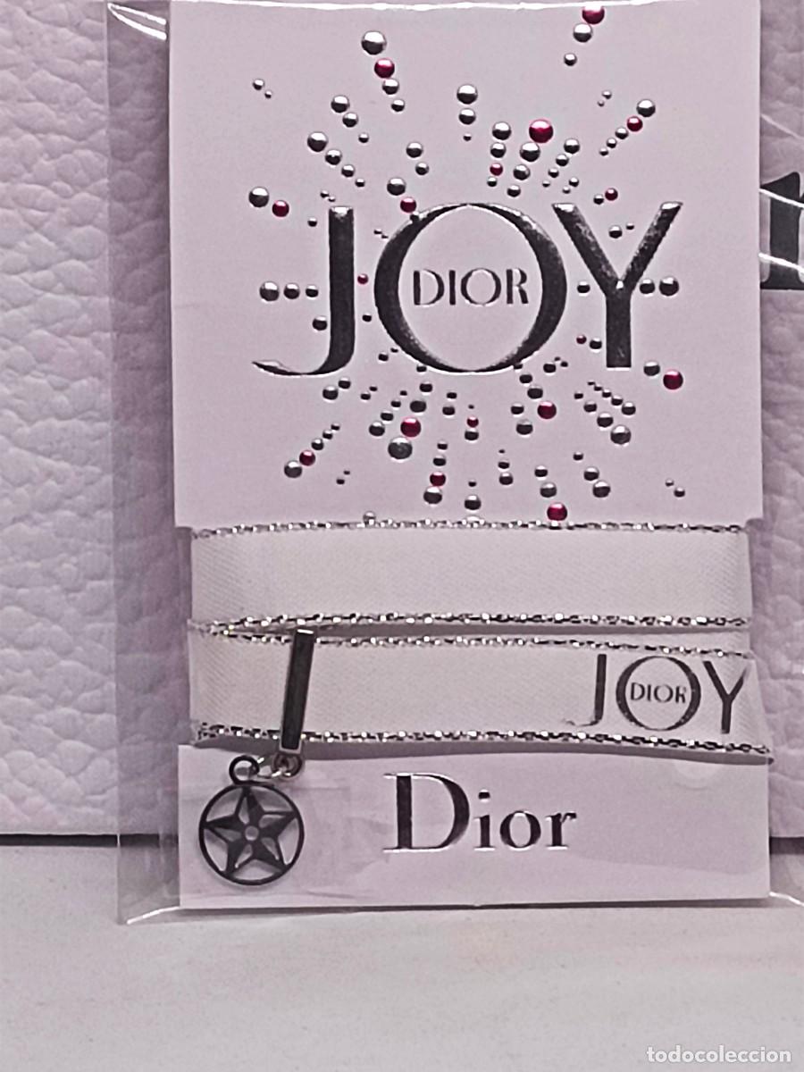 Nuevo: Pulsera Dior JOY blanca con colgante plateado