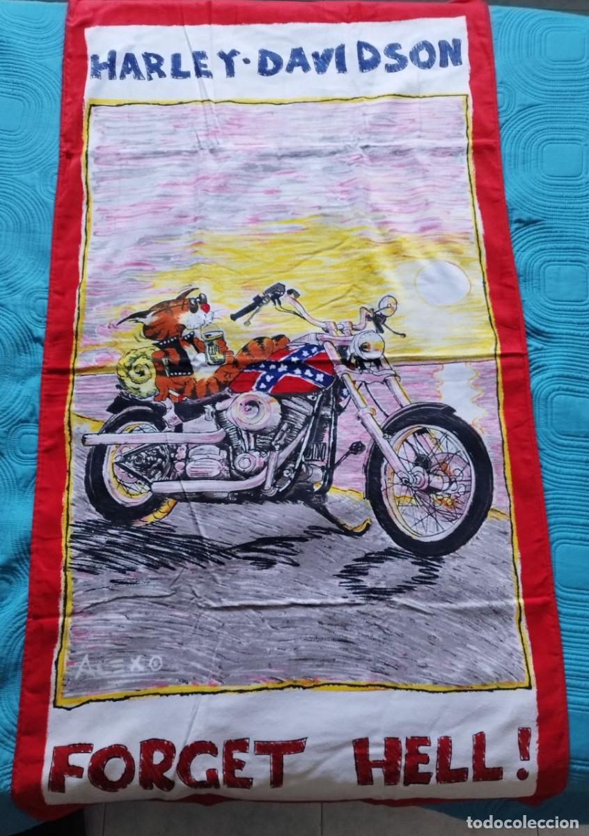 Nuevo: Toalla &rdquo;Harley Davidson Forget Hell!&rdquo; Nueva - Foto 1