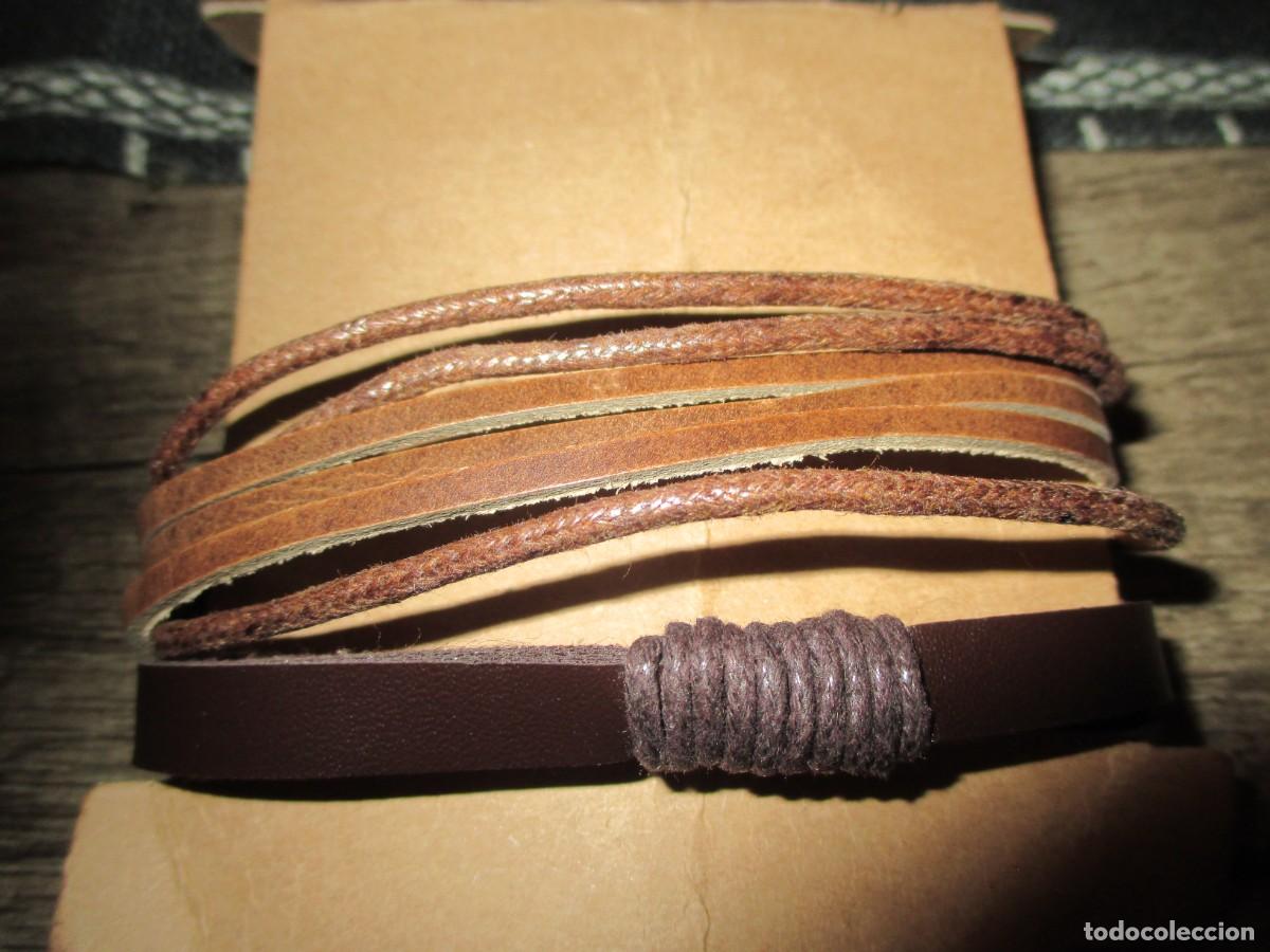 Nuevo: 508- Pack 2 Pulseras de Cuero Estilo Bohemio, Surfero - Nuevas a estrenar