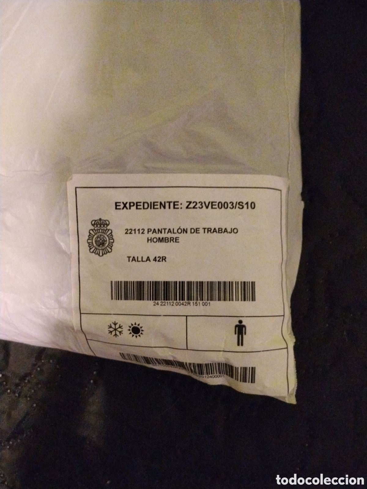 Nuevo: PANTAL&Oacute;N DE TRABAJO NUEVA UNIFORMIDAD POLIC&Iacute;A NACIONAL TALLA 42R HOMBRE
