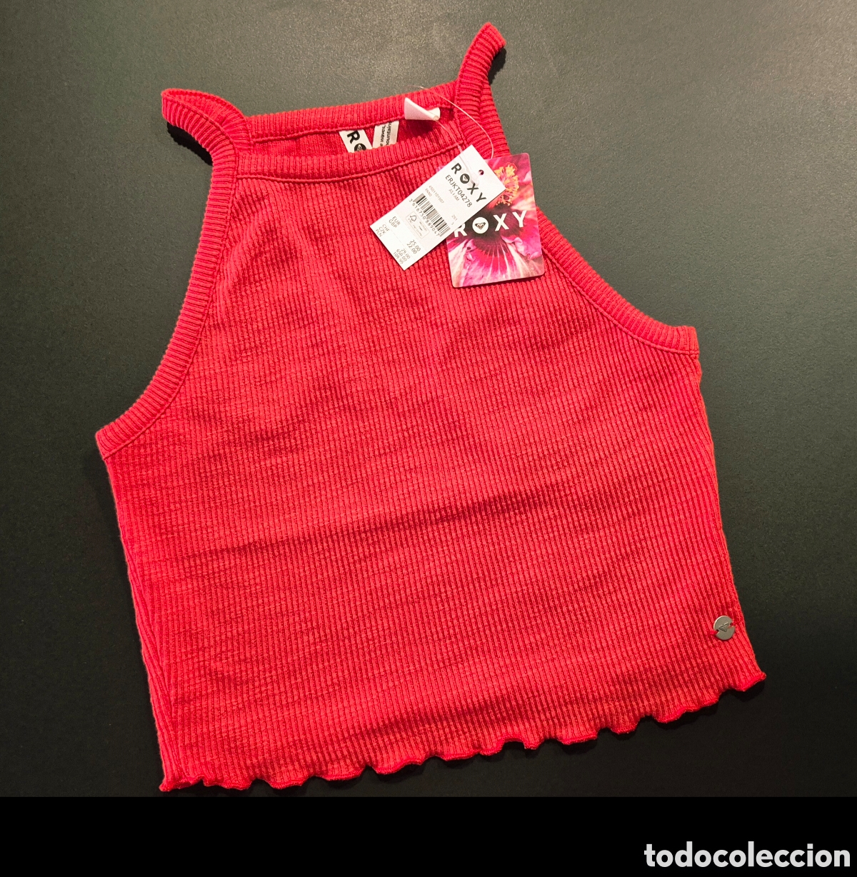 Nuevo: Top tirantes Roxy As I Am surf mujer rojo/coral talla XS/S
