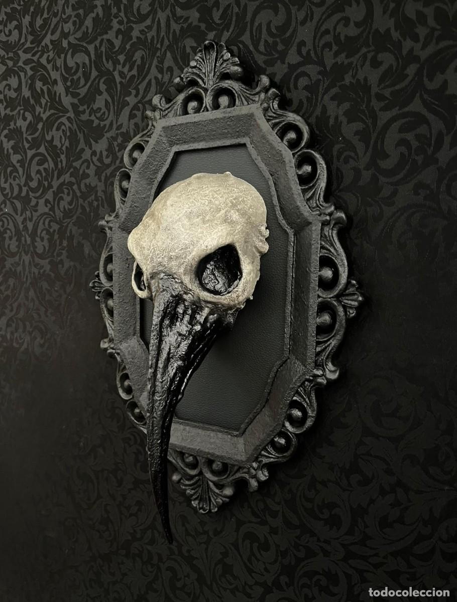 Nuevo: Dark Gothic Raven Skull Calavera - Foto 3