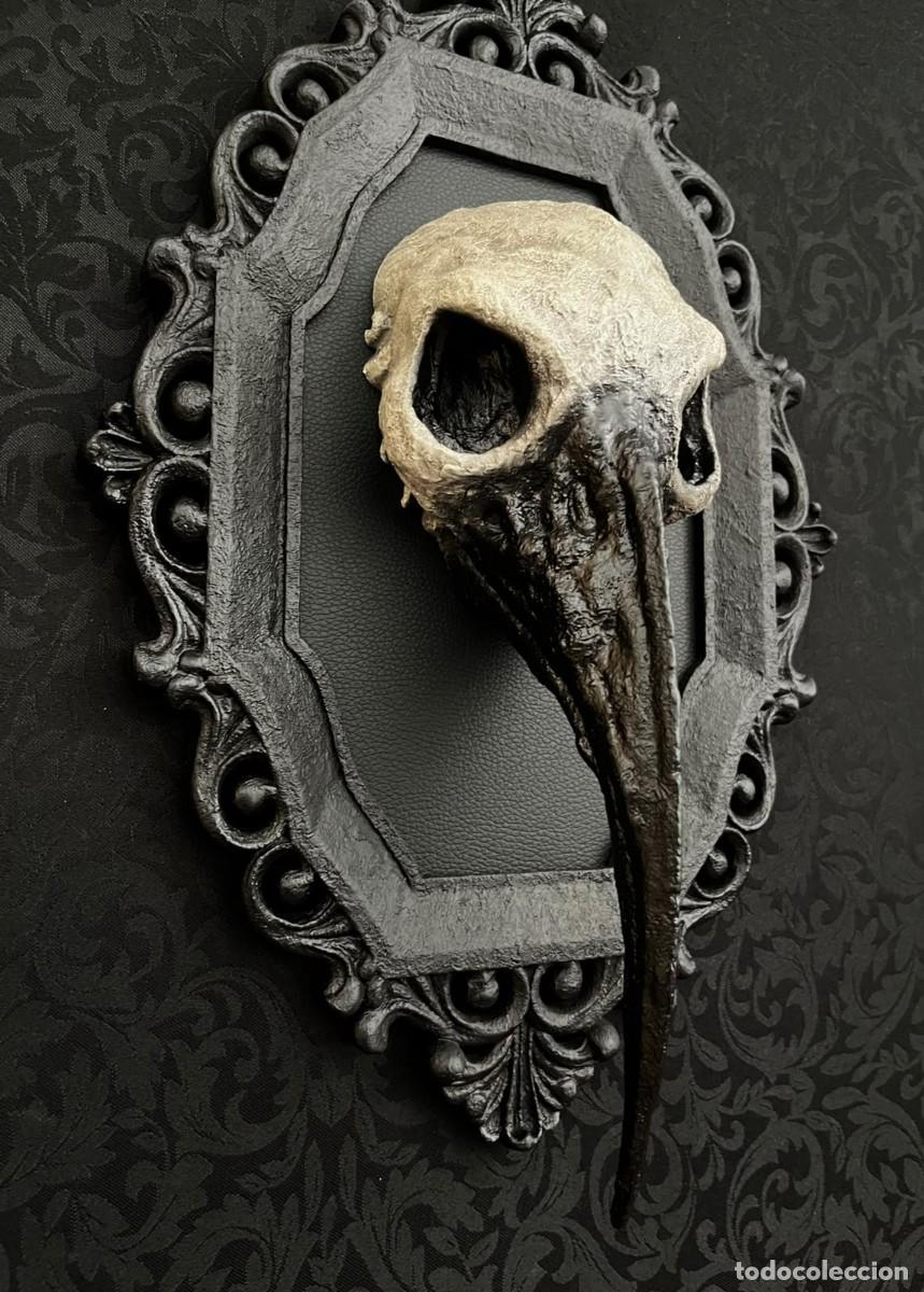 Nuevo: Dark Gothic Raven Skull Calavera - Foto 4
