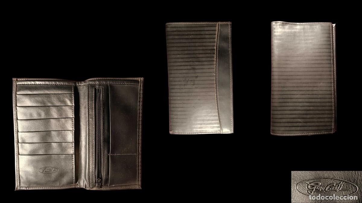 New: CARTERA LARGA GINO CASTI &middot; CAUCHO VULCANIZADO ESTRIADO . A&Ntilde;OS 80/90 &middot; RARO