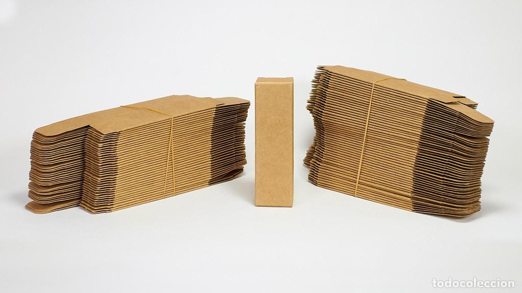 Nuevo: Lote de 87 Cajas de Cart&oacute;n Color Kraft Tama&ntilde;o Peque&ntilde;o 2,5x2,5x8,5 cm - Embalaje Regalo Artesan&iacute;a