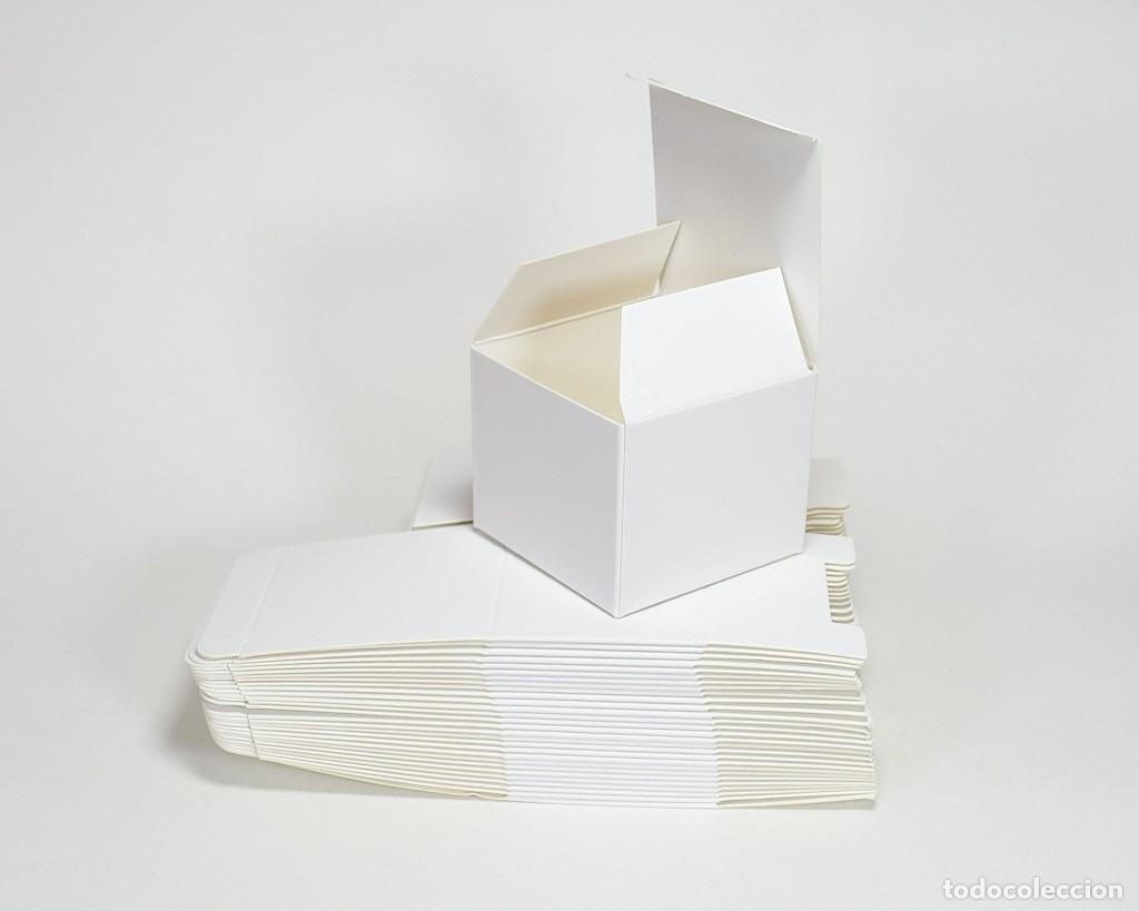 Nuevo: Lote de 29 Cajas de Cart&oacute;n Color Blanco Tama&ntilde;o 6x6x5 cm - Embalaje Regalo Artesan&iacute;a Detalles