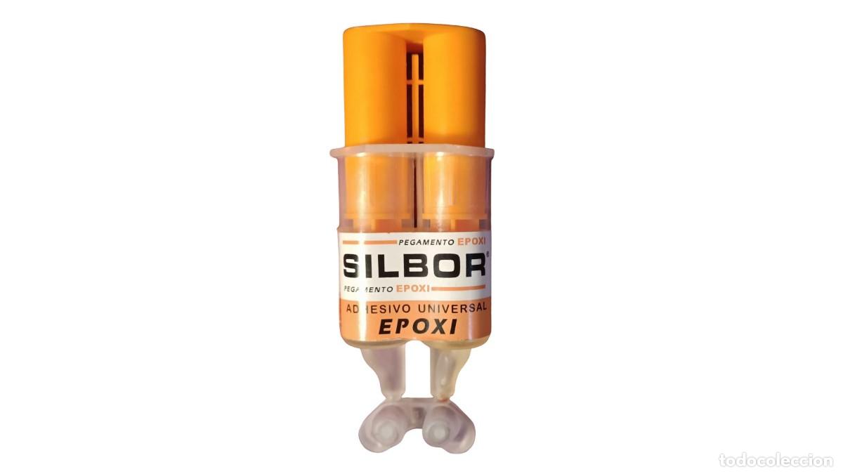 New: PEGAMENTO EPOXI SILBOR - ADHESIVO UNIVERSAL BICOMPONENTE - JERINGA DOBLE