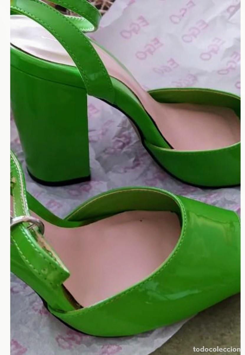 Nuevo: Sandalias verdes de dise&ntilde;o de esfera del corte ingl&eacute;s a estrenar