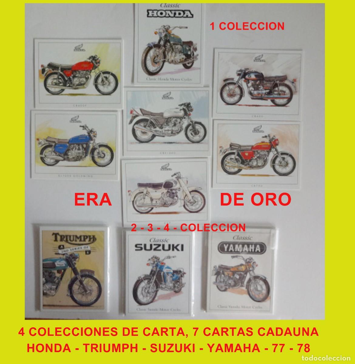 Nuevo: CARTAS MOTOCICLETA SUZUKI - YAMAHA -TRIUMPH - HONDA - 4 COLECCIONES 7 CADA COLECCION VER FOTO 77-78