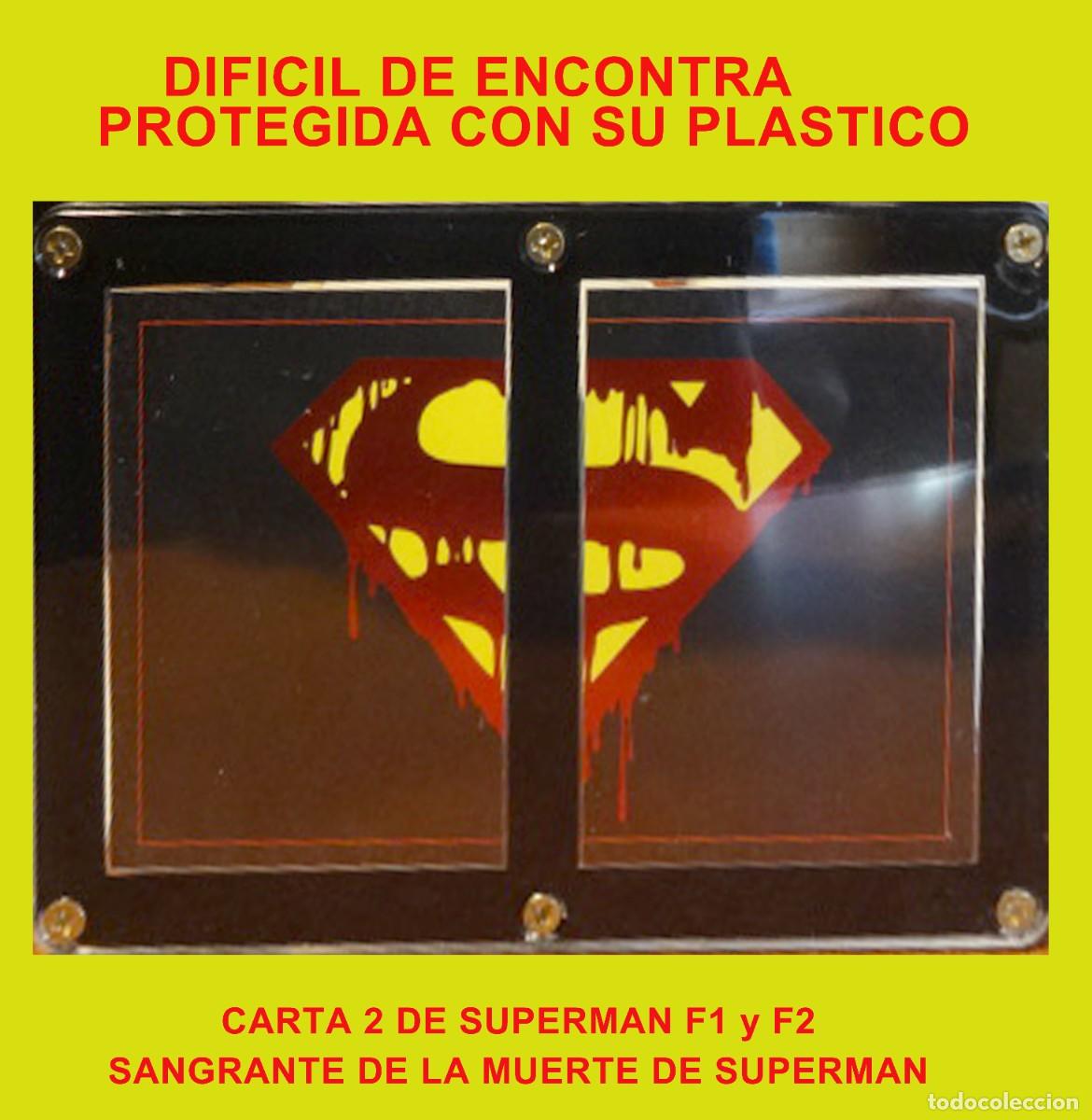 Nuevo: CARTA 2 - F1 y F2 SANGRE LA MUERTE DE SUPERMAN