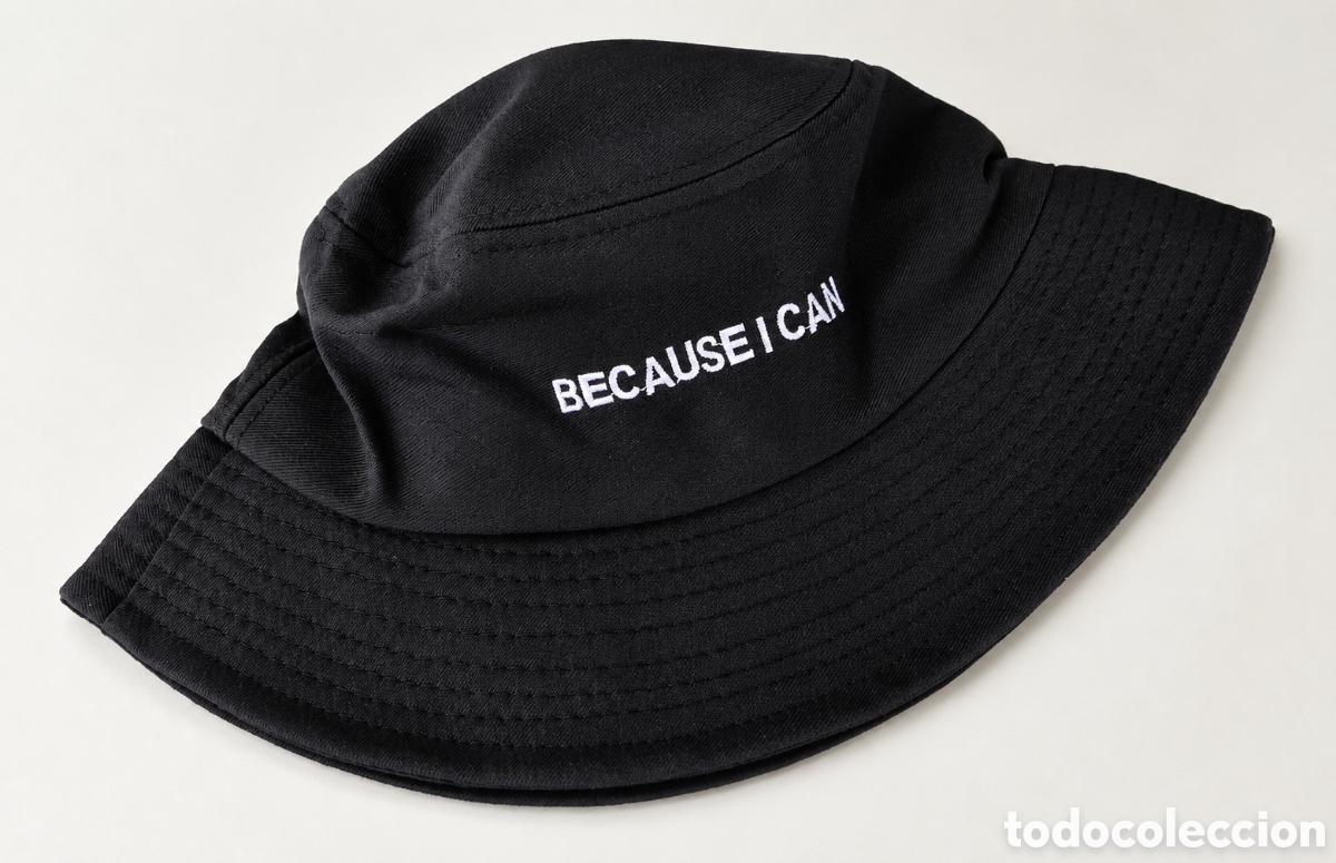 Nuevo: Gorro bucket bob sombrero negro Because I Can unisex