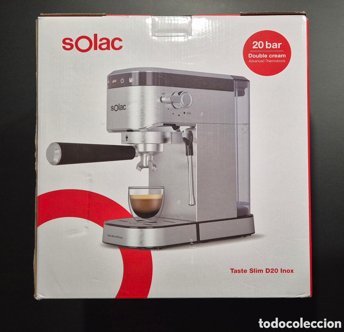 Nuevo: Cafetera espresso Solac Taste Slim D20 Inox CE4525