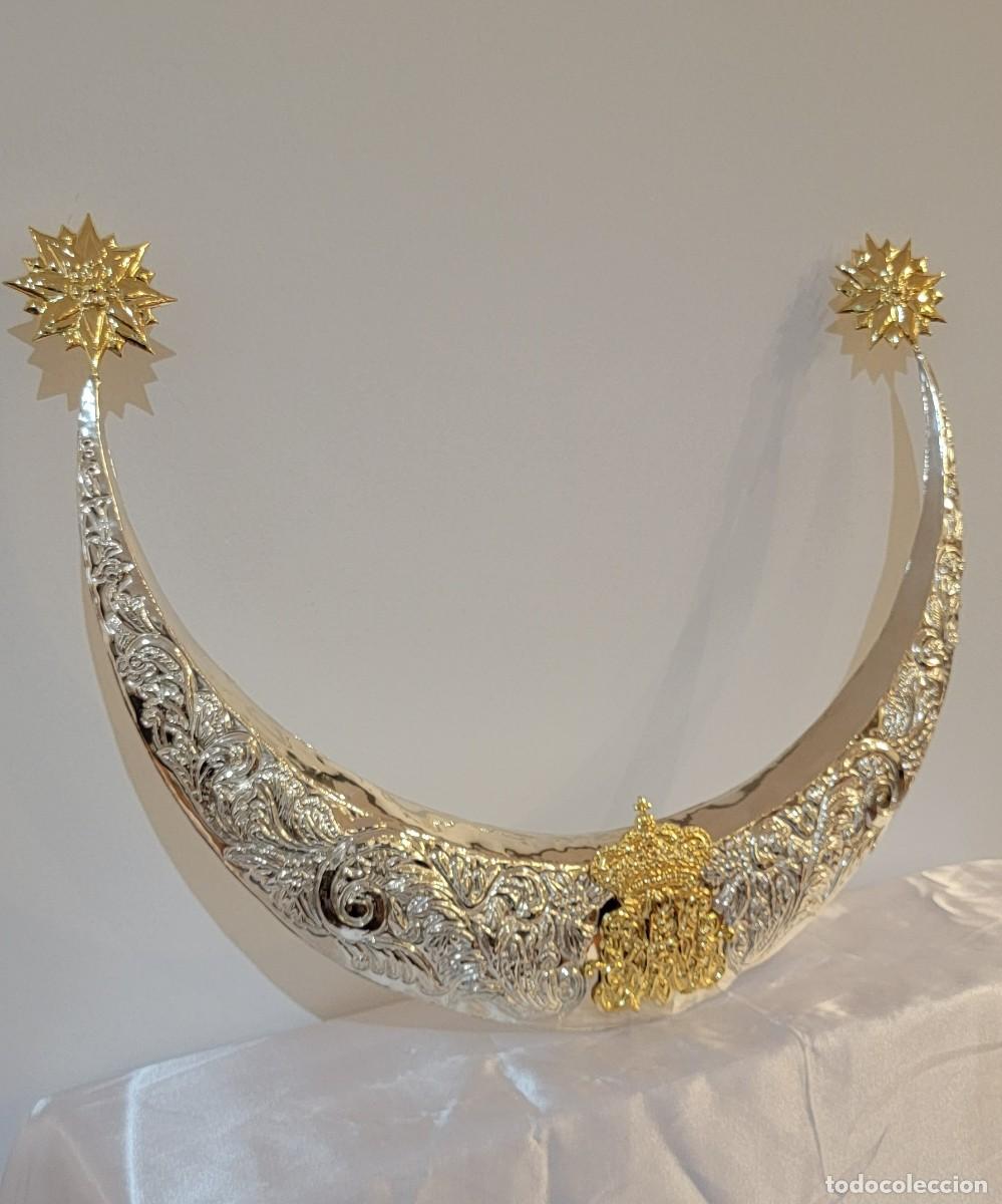 Nuevo: Accesorios para Virgen, Media luna de 45 cms.
