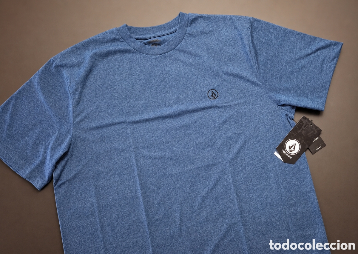 Nuevo: Camiseta Volcom Circle Blanks Heather talla L azul