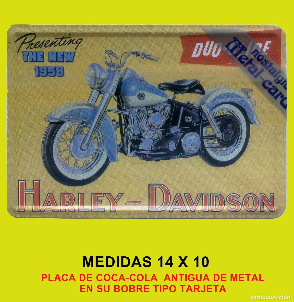 Nuevo: COCA-COLA PLACA DE METAL 14X10 3 UNIDADES CON SU SOBRE COMO TARJETA POSTAL NUEVA EN SU PAQUETE