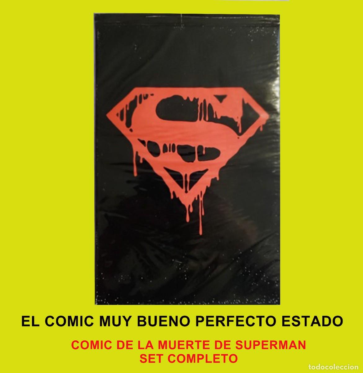 Nuevo: SUPERMAN MUERTE SET COMPLETO 5 UNIDADES EN EL SOBRE VER FOTOS 1993