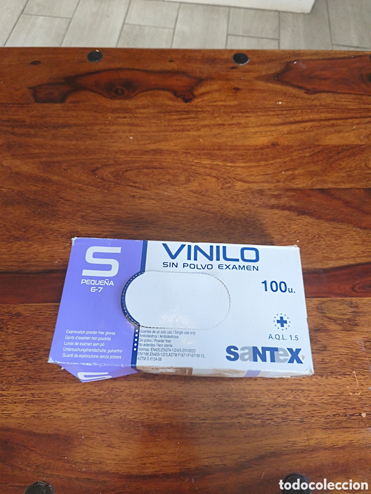 Nuevo: Guantes de vinilo talla s santex