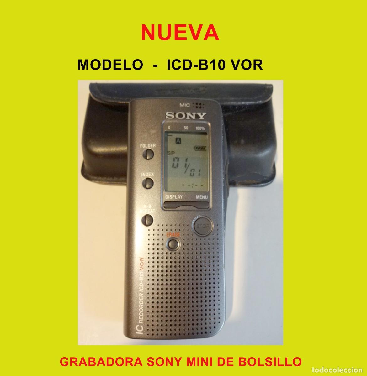 Nuevo: GRABADORA MINI SONY DE BOLSILLO ( VER FOTOS )