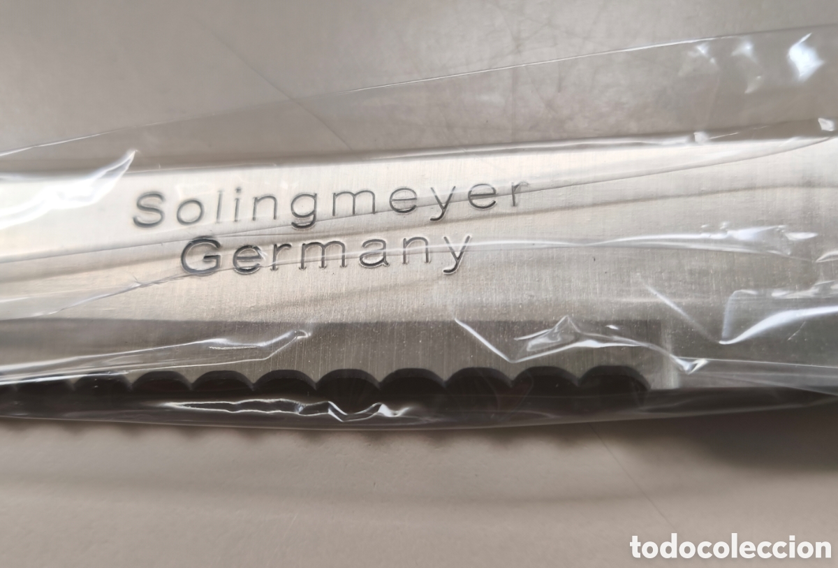 Nuevo: Cuchillo dentado Solingmeyer Germany de acero inoxidable - Foto 4