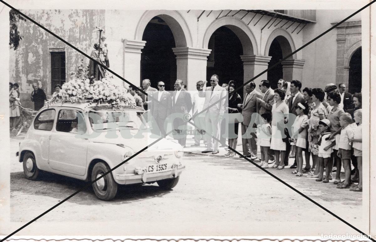 Neu: PROCESI&Oacute;N EN HONOR A SAN CRISTOBAL SOBRE UN SEAT 600 EN LID&Oacute;N CASTELLON EN LOS A&Ntilde;OS 50 C 79