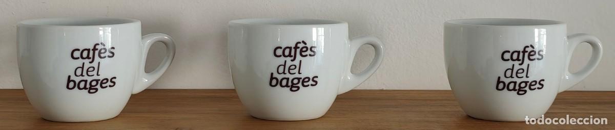 Nuevo: LOTE DE 3 TAZAS DE CAF&Egrave;S DEL BAGES (MEDIDAS: 8,5 Cm. DE DI&Aacute;METRO X 6,5 Cm. DE ALTURA)