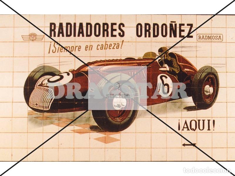 Nuevo: CASTELL&Oacute;N EN EL RECUERDO, ANTIGUO PANEL CERAMICA RADIADORES ORODO&Ntilde;EZ EN AVDA VALENCIA C79