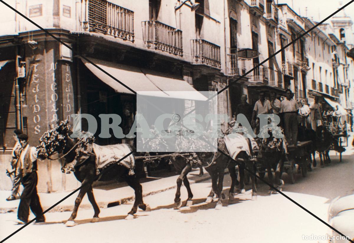 Nuevo: CASTELL&Oacute;N EN EL RECUERDO, CARRO DE LA COLLA POR LA CALLE ENMEDIO EN LOS A&Ntilde;OS 50 C79
