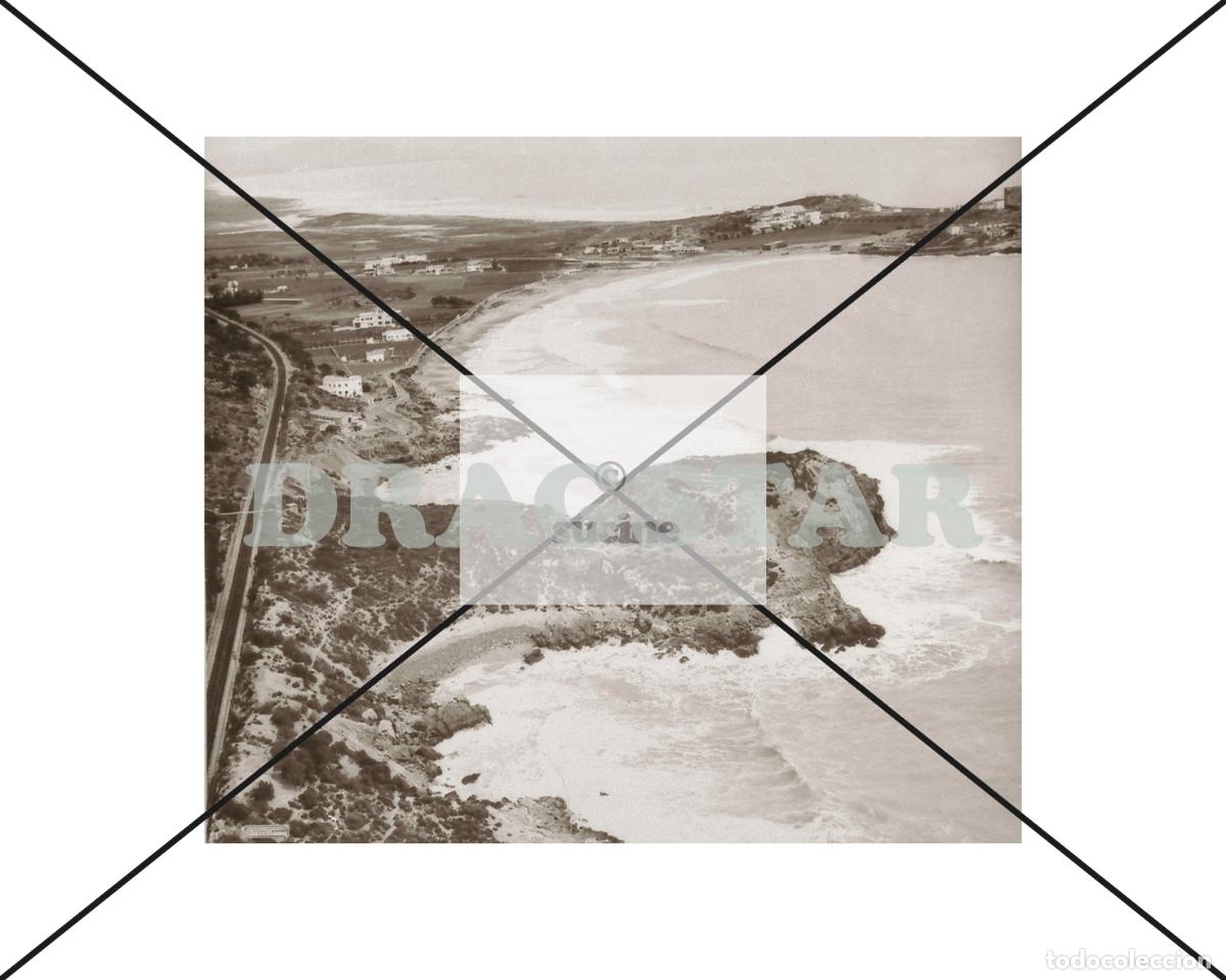 Nuevo: OROPESA DEL MAR CASTELL&Oacute;N EN EL RECUERDO, VISTA AEREA PLAYA DE LA CONCHA C79