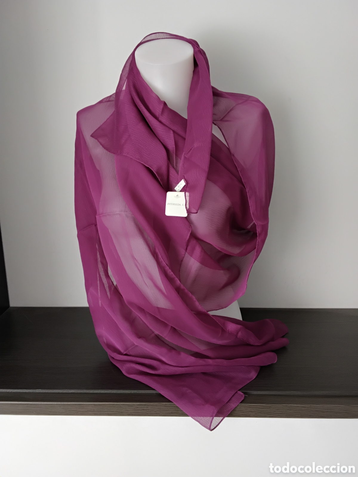 Nuevo: Pa&ntilde;uelo Chal Morado Extra largo