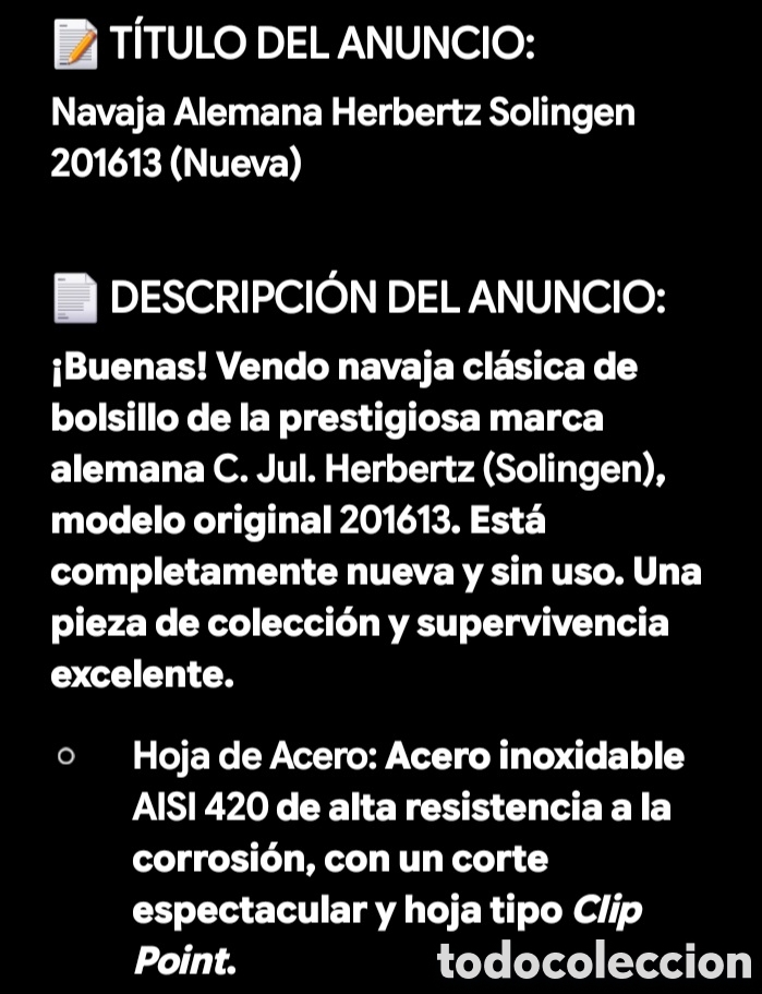 Nuevo: Navaja C.jul.Herbertz - Foto 4