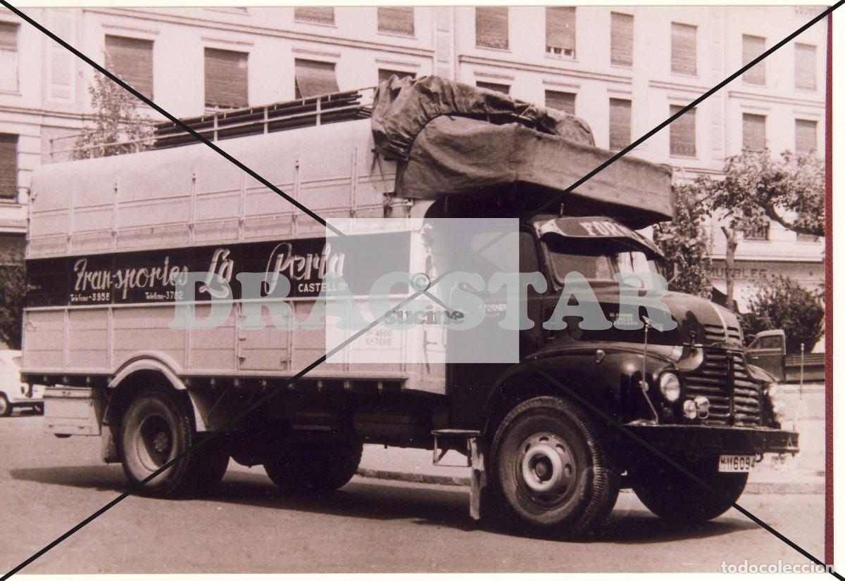 Nuevo: AUTOS DE CASTELL&Oacute;N EN EL RECUERDO, CAMION DE TRANSPORTES LA PERLA EN HUERTO SOGUEROS C 80