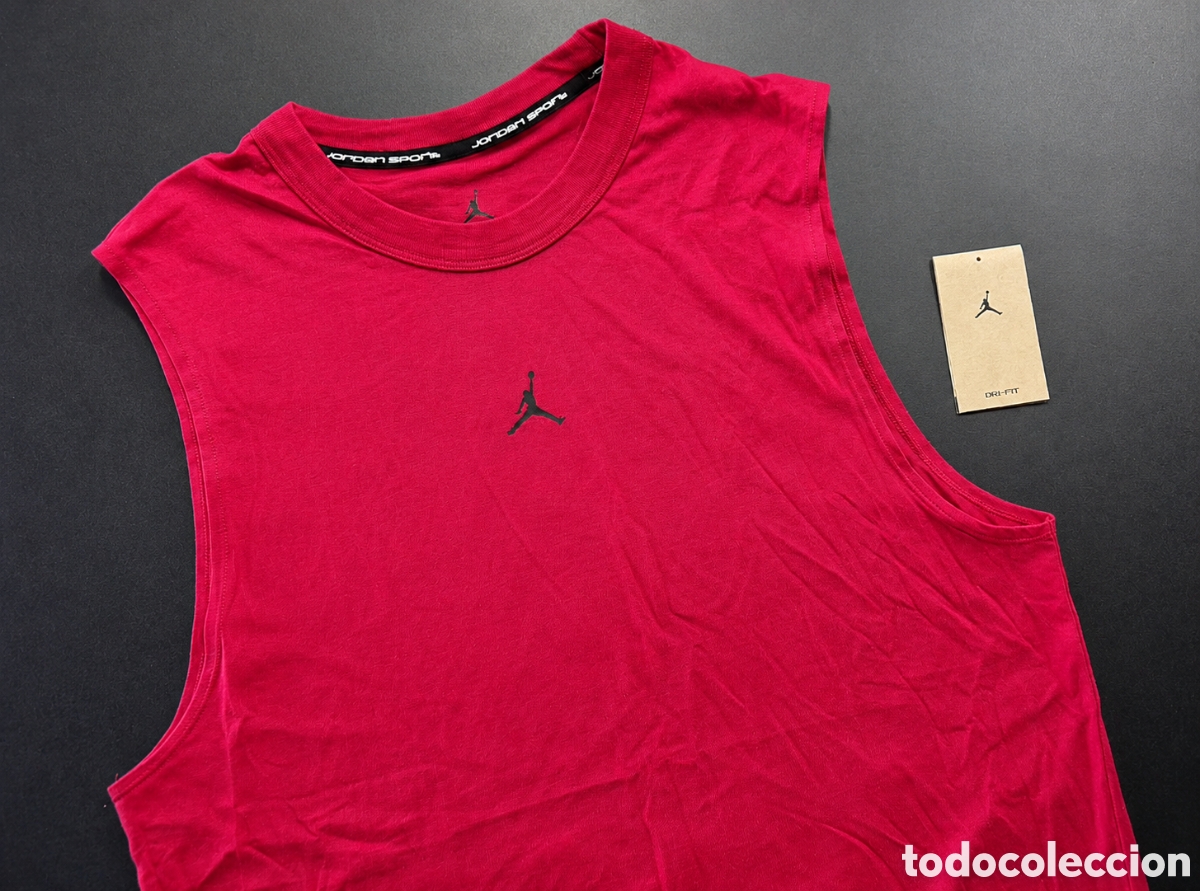 Nuevo: Jordan Dri-FIT camiseta sin mangas roja talla L