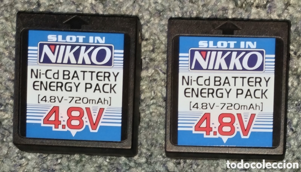 Nuevo: 2 BATER&Iacute;AS RECARGABLES de la marca NIKKO 6.0 V (4.8 V - 720 mAh) COMPLETAMENTE NUEVAS SIN ESTRENAR