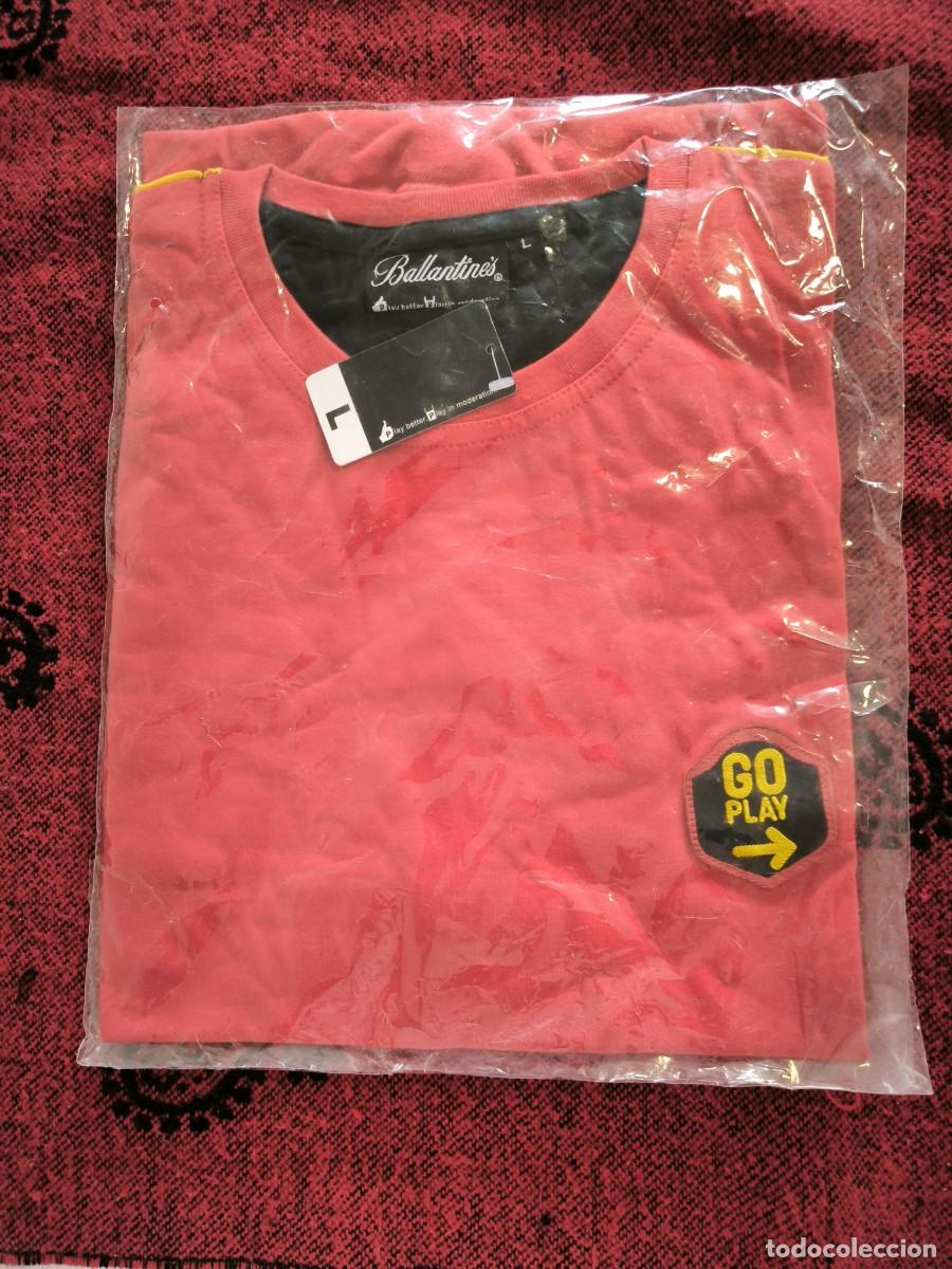 Nuevo: Camiseta Ballantine's Roja Talla L Nueva A Estrenar | En Funda Original | Edici&oacute;n Promocional