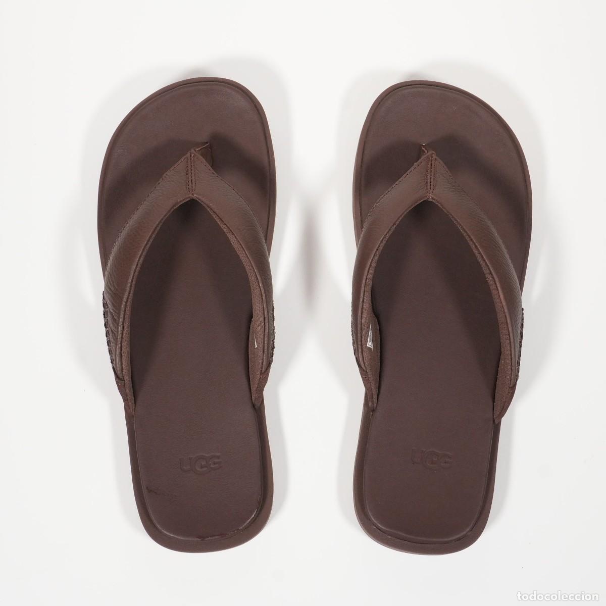 Nuevo: CHANCLAS SANDALIAS UGG DE HOMBRE - PIEL CUERO - SEASIDE II FLIP