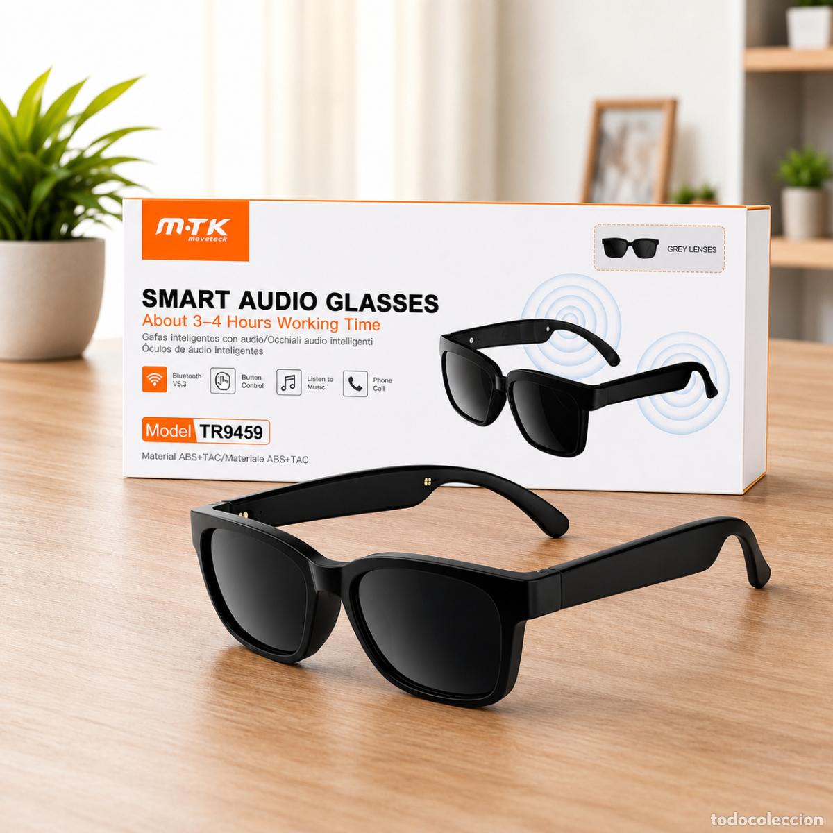 Nuevo: Gafas Bluetooth Inteligentes Audio M&uacute;sica Llamadas Manos Libres Inal&aacute;mbricas con Micr&oacute;fono UV400